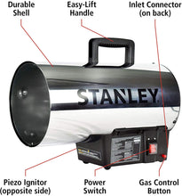 Load image into Gallery viewer, STANLEY ST-60HB2-GFA Propane Heater, 60,000 BTU, Black, Silver