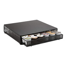Load image into Gallery viewer, Mind Reader MTRAY-BLK Capacity K-Cup Coffee Pod Storage Organizer Drawer Metal Mesh, Black