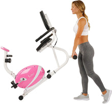 Load image into Gallery viewer, Sunny Health &amp; Fitness P8400 Sunny Health &amp; Fitness Magnetic Recumbent Bike Exe, Pink