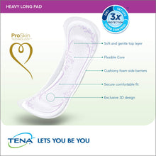 Load image into Gallery viewer, Tena Intimates Pads for Women, Heavy, Regular, 56 Count