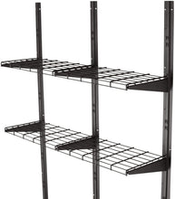 Load image into Gallery viewer, Suncast Shelf System-Storage, Shelving Shed, Garage, holds 50lbs, Indo, Black