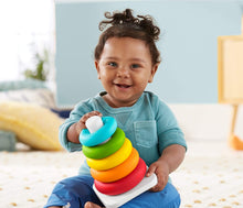 Load image into Gallery viewer, Fisher-Price Rock-a-Stack, Classic Ring Stacking Toy Made from Plant-Based Materials for Babies Ages 6 Months and Older