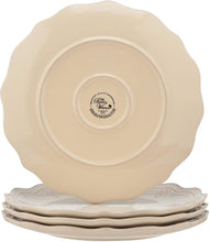 Load image into Gallery viewer, The Pioneer Woman Farmhouse Lace Dinner Plate Set (Linen/Plate Set, 4-Pack)