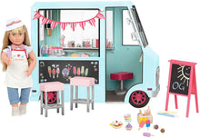 Load image into Gallery viewer, Our Generation Dolls Sweet Stop Ice Cream Truck for Dolls, 18"