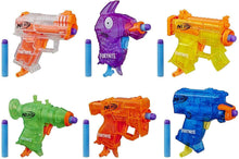 Load image into Gallery viewer, NERF Fortnite Micro Ice Storm Collection -- Includes 6 Microshots Blasters &amp; 12 Official Elite Darts -- for Youth, Teens, Adults