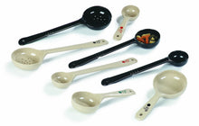 Load image into Gallery viewer, Carlisle 436206 Beige 7.12" Measure Misers Short Perforated Spoon with Red Color Coding (Case of 12)