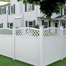 Load image into Gallery viewer, Outdoor Essentials PicketLock Olympia Privacy Fencing, 5 In. x 5 In. x 96 In., White Vinyl (Fence Post)