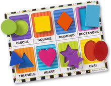 Load image into Gallery viewer, Melissa &amp; Doug Shapes Wooden Chunky Puzzle