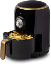 Load image into Gallery viewer, Aria Air Fryers RAF-595 Air Fryer, 2Qt, Black Body &amp; Stainless Trim