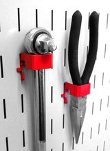 Load image into Gallery viewer, Wall Control KT-200-DLX R Slotted Storage Panel Deluxe Hook Kit, Red