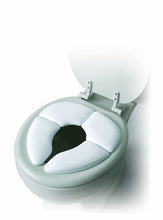 Load image into Gallery viewer, Travel Potty Seat w/ Washable Carry Bag - Perfect for Travel - Padded for Soft Cushion - Portable Reusable Toilet Pottie Training Seats Folds - Toddler Child Baby Kids - Mommy's Helper Cushie Traveler