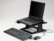 Load image into Gallery viewer, 3M Adjustable Laptop Stand, Raise Screen Height to Reduce Neck Strain, 3&quot; Height Adjustment, Large Platform for Docking Station, Non-Skid Base Keeps Laptop Secure, Cable Management, Black (LX500)