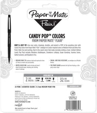 Load image into Gallery viewer, Paper Mate Flair Felt Tip Pens, Medium Point (0.7mm), 12 Green, 12 Blue &amp; 12 Black, Total of 36 Pens