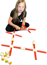 Load image into Gallery viewer, Funphix Medium Sprinklers Set with Poles and Hose - Outdoor Construction Fun for Kids with Water Sprinkler System