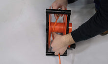 Load image into Gallery viewer, Woods E103 E-103 Wheel, Holds Up to 150 16/3 Extension 125 Feet of 14/3 Gauge Cord, Holiday, Rope, Hose Reel Storage and Light Wire, Heavy Duty Plastic