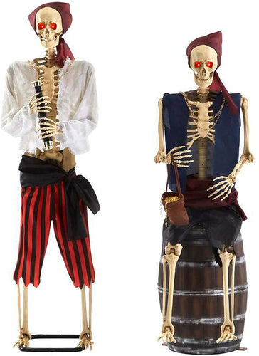 Home Accents Holiday Halloween Decor Flaming Scarecrow 6 ft. Animated Life Size Battery Operated