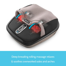 Load image into Gallery viewer, Shiatsu Air Max Heated Foot Massager | Air Compression Bladder, Warming Massage, Targets Knots &amp; Pressure Points | Soothes Tired, Aching Feet | HoMedics