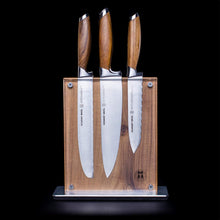 Load image into Gallery viewer, Schmidt Brothers - 7-Piece Knife Set, High-Carbon Stainless Steel Cutlery with Acrylic Magnetic Knife Block