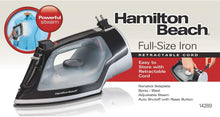 Load image into Gallery viewer, Hamilton Beach Full-Size Iron with Retractable Cord 14289