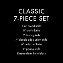 Load image into Gallery viewer, Schmidt Brothers - 7-Piece Knife Set, High-Carbon Stainless Steel Cutlery with Acrylic Magnetic Knife Block
