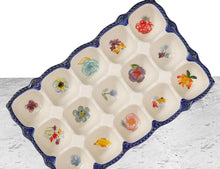 Load image into Gallery viewer, Celia Egg Holder (15 Eggs Capacity) Made of Stoneware Bundle with Free Microfiber Cleaning Cloth