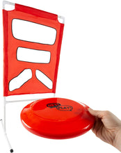 Load image into Gallery viewer, Hey! Play! Flying Disc Toss – Portable Outdoor Backyard Team Or Solo Collapsible Target Skill Game for Children &amp; Adults – Tailgate, Beach, Lawn