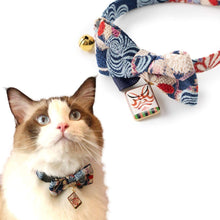 Load image into Gallery viewer, NECO ICHI CATS FIRST Necoichi Kabuki Charm Bow Tie Cat Collar