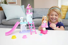 Load image into Gallery viewer, Barbie Princess Adventure Chelsea Pet Castle Playset, with Blonde Chelsea Doll (6-inch), 4 Pets and Accessories, Gift for 3 to 7 Year Olds