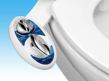 Load image into Gallery viewer, Luxe Bidet Neo 180 - Self Cleaning Dual Nozzle - Fresh Water Non-Electric Mechanical Bidet Toilet Attachment (Blue and White)