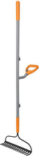 Load image into Gallery viewer, ERGIE SYSTEMS ERG-BWRK16 ErgieShovel 16-Tine Strain Reducing 54-Inch Steel Shaft Bow Rake, Gray/Orange