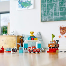 Load image into Gallery viewer, LEGO DUPLO Disney and Pixar Cars Lightning McQueen’s Race Day 10924 Toddler Toy with Lightning McQueen and Mater; Great Gift for Kids Who Love Race Car Toys and Tow Trucks, New 2020 (42 Pieces)
