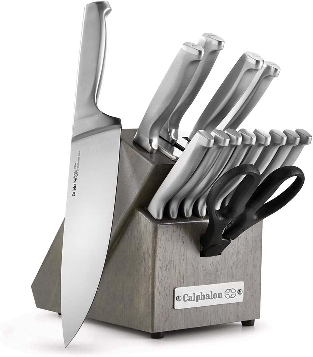 Calphalon Classic Self-Sharpening Stainless Steel 15-piece Knife Block Set