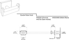 Load image into Gallery viewer, Gatco 4055 Elevate Robe Hook, Chrome