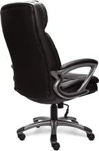 Load image into Gallery viewer, Serta Faux Leather Big &amp; Tall Executive Chair, Black