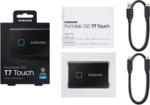 Load image into Gallery viewer, Samsung T7 Touch Portable SSD - 500GB - USB 3.2 (MU-PC500K/WW)