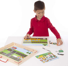 Load image into Gallery viewer, Melissa &amp; Doug Wooden Magnetic Matching Picture Game With 119 Magnets and Scene Cards