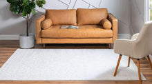 Load image into Gallery viewer, Unique Loom Rushmore Collection Traditional White Tone-on-Tone Snow White Area Rug (2' x 3')