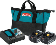Load image into Gallery viewer, Makita BL1850BDC2 18V LXT Lithium-Ion Battery and Rapid Optimum Charger Starter Pack (5.0Ah)