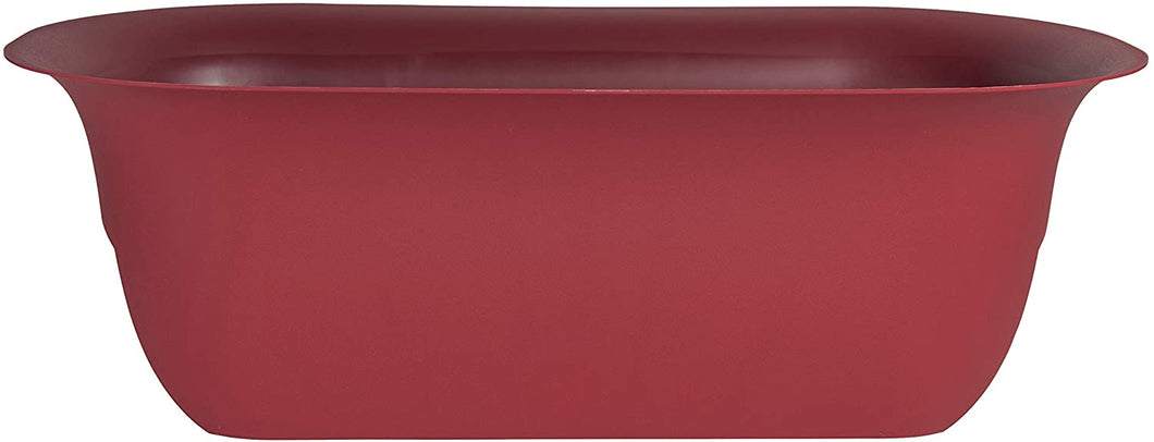 Bloem Modica Deck Rail Planter (MR2413), Burnt Red, 24
