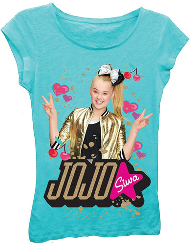 Extreme Concepts JoJo Siwa Casual Graphic Tee (Tahiti, Small 6/6X)