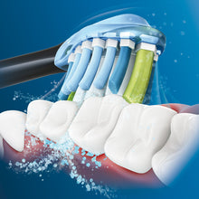Load image into Gallery viewer, Philips Sonicare Premium Plaque Control replacement toothbrush heads, HX9044/95, BrushSync technology, Black 4-pk