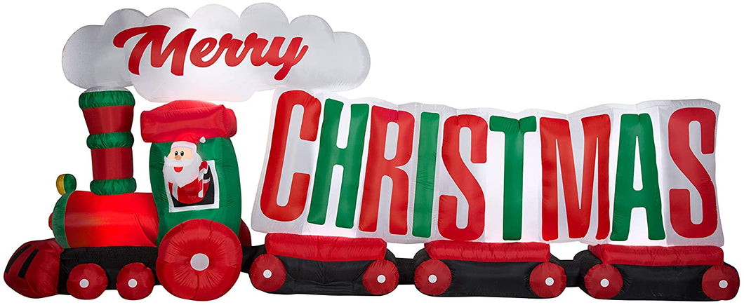 Holiday Time Yard Inflatables Train 16 Foot Christmas Airblown