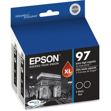 Load image into Gallery viewer, Epson No. 97 T097120-D2 Extra-High Capacity Black Ink Cartridge For WorkForce 600 and WorkForce 40 Printers, 2-Pack