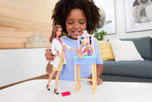 Load image into Gallery viewer, Barbie Pediatrician Playset, Brunette Doll (12-In/30.40-cm), Exam Table, X-Ray, Stethoscope, Tool, Clip Board, Patient Doll, Teddy Bear, Great Gift for Ages 3 Years Old &amp; Up