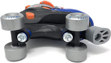 Load image into Gallery viewer, Chicago Skates Boys Adjustable Junior Quad Skates - Blue/Black/Orange - Small Sizes J10-J13