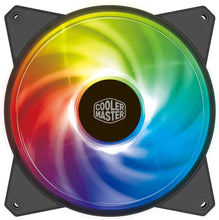 Load image into Gallery viewer, Cooler Master MasterFan MF120 Halo White Edition Duo-Ring Addressable RGB 120mm Fan with 24 Independently-Controlled LEDs, Absorbing Rubber Pads, PWM Static Pressure for Case &amp; Liquid Radiator