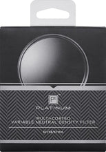 Load image into Gallery viewer, Platinum Series - 52mm, 58mm and 67mm Variable Neutral Density (ND) Lens Filter - Black - Model: PT-MC400VND67