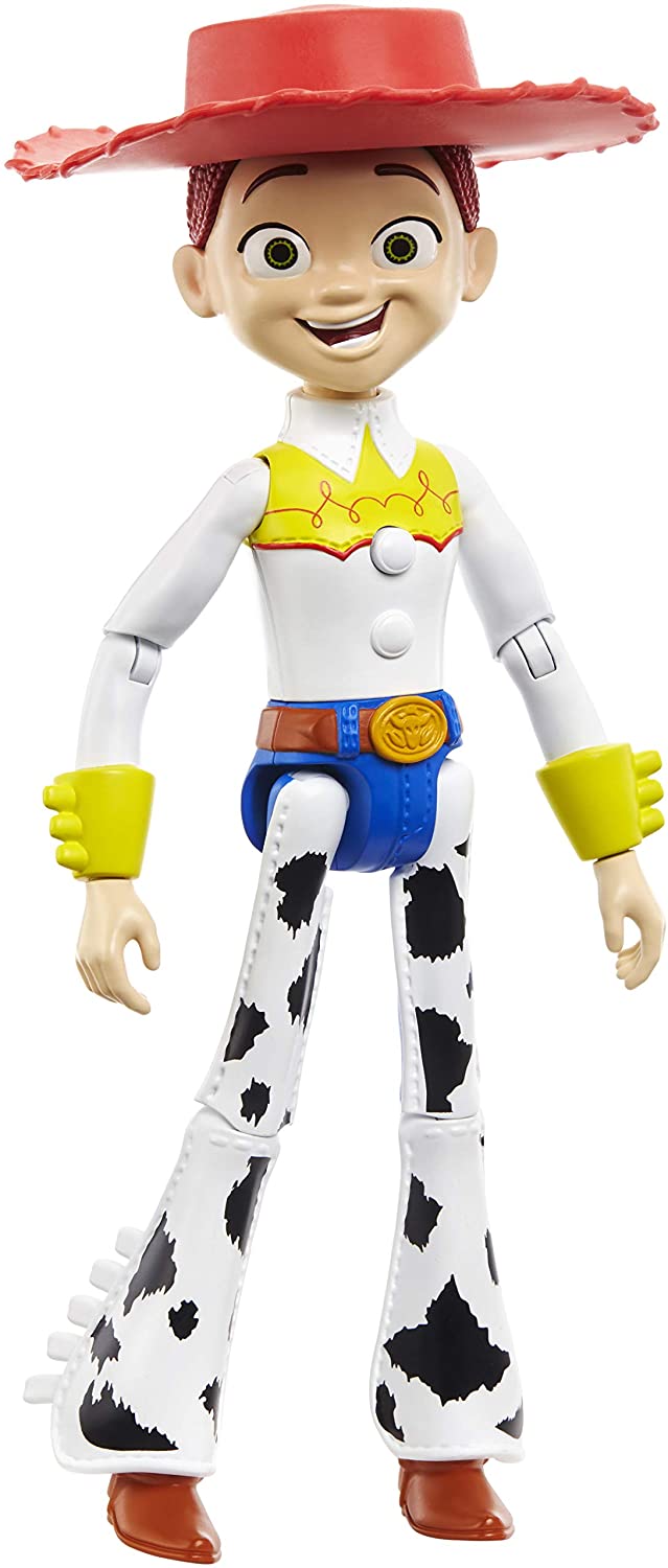 Disney Pixar Toy Story 4 True Talkers Jessie Figure, 8.8 in Tall Posable, Talking Character Figure with Movie-Inspired Cowgirl Look and 15+ Phrases, Gift for Kids 3 Years and Older