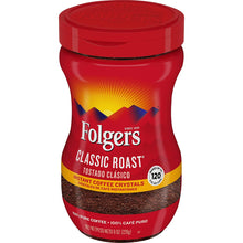 Load image into Gallery viewer, Folgers Classic Roast Instant Coffee Crystals, 8 Ounces