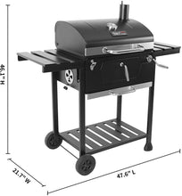 Load image into Gallery viewer, Royal Gourmet CD1824E 24-inch Charcoal BBQ Grill Outdoor Picnic Patio Cooking Backyard Party